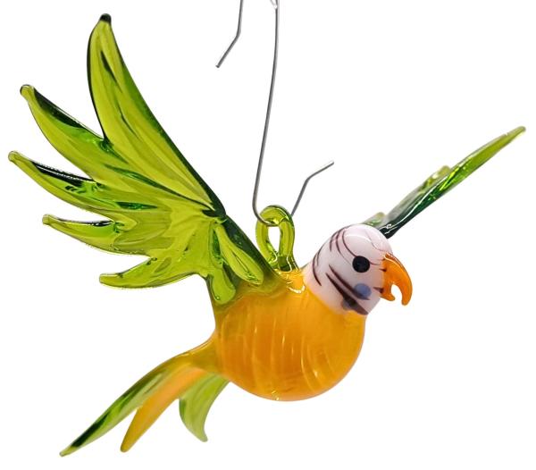 kleiner Wellensittich - fliegend - , gelb/grün